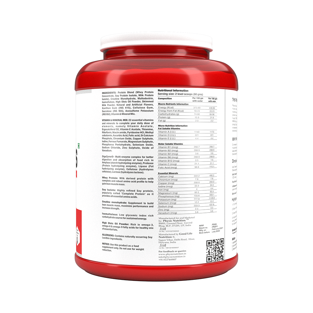 Physic Nutrition Super Mass Powder Chocolate - Image 4