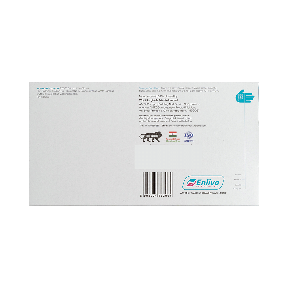 Enliva Premium Nitrile Examination Gloves Small - Image 2