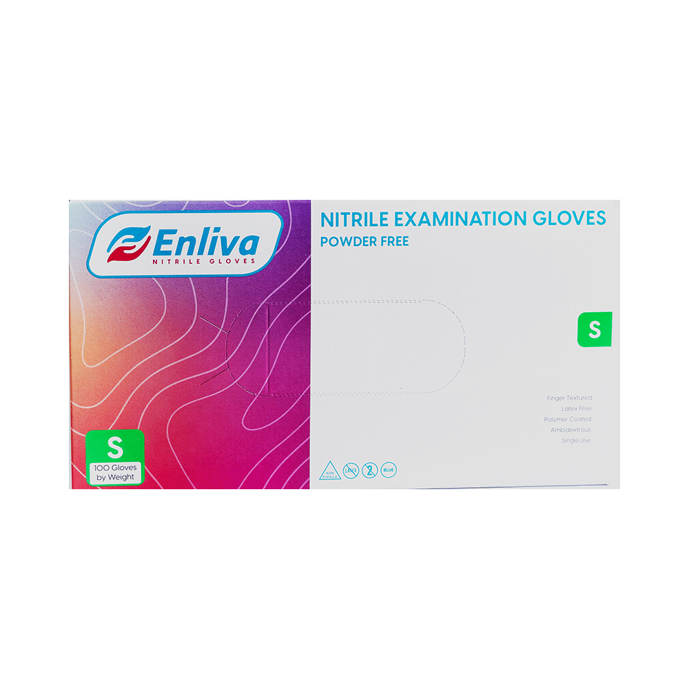 Enliva Premium Nitrile Examination Gloves Small - Image 1