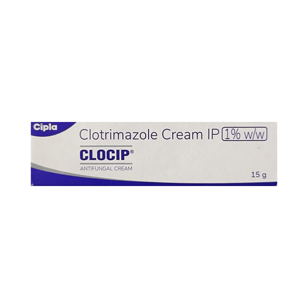 Clocip Clotrimazole Cream for Skin Infections (15 gm) - Image 1