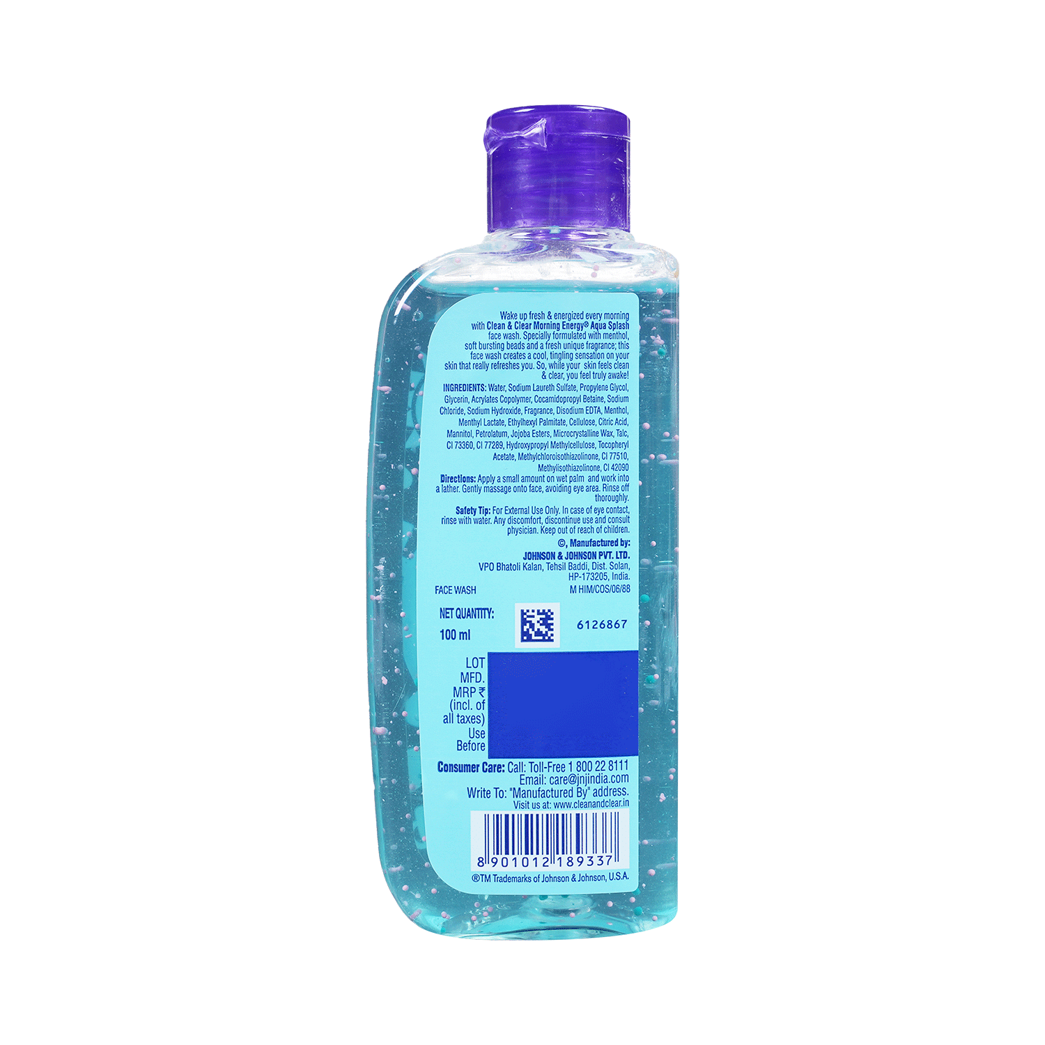 Clean & Clear Morning Energy Aqua Splash Face Wash - Image 3