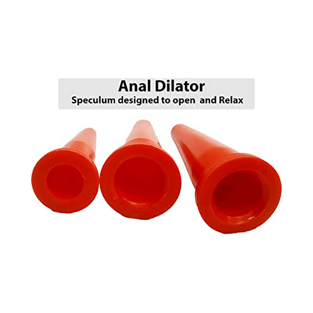 Bos Medicare Surgical Anal Dilator PVC Material Small,Medium,Large Set Red - Image 3