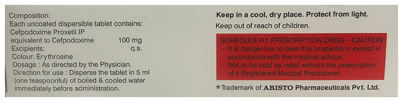 Monocef-O 100 DT Tablet - Image 2