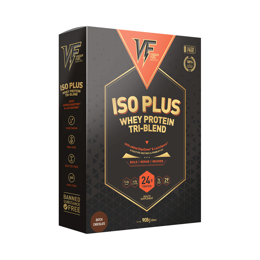 Vigour Fuel Iso Plus Whey Protein Tri-Blend Dutch Chocolate - Image 1