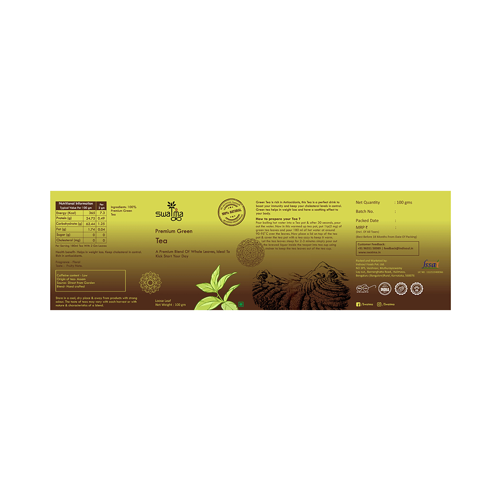 Swatma Premium Green Tea (100gm Each) - Image 4