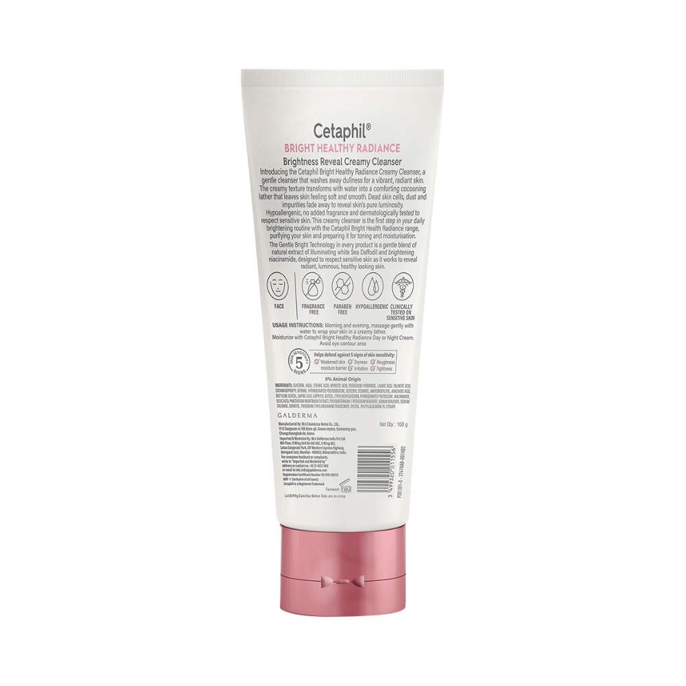 Cetaphil Brightness Reveal Creamy Cleanser | Hypoallergenic & For Sensitive Skin - Image 2