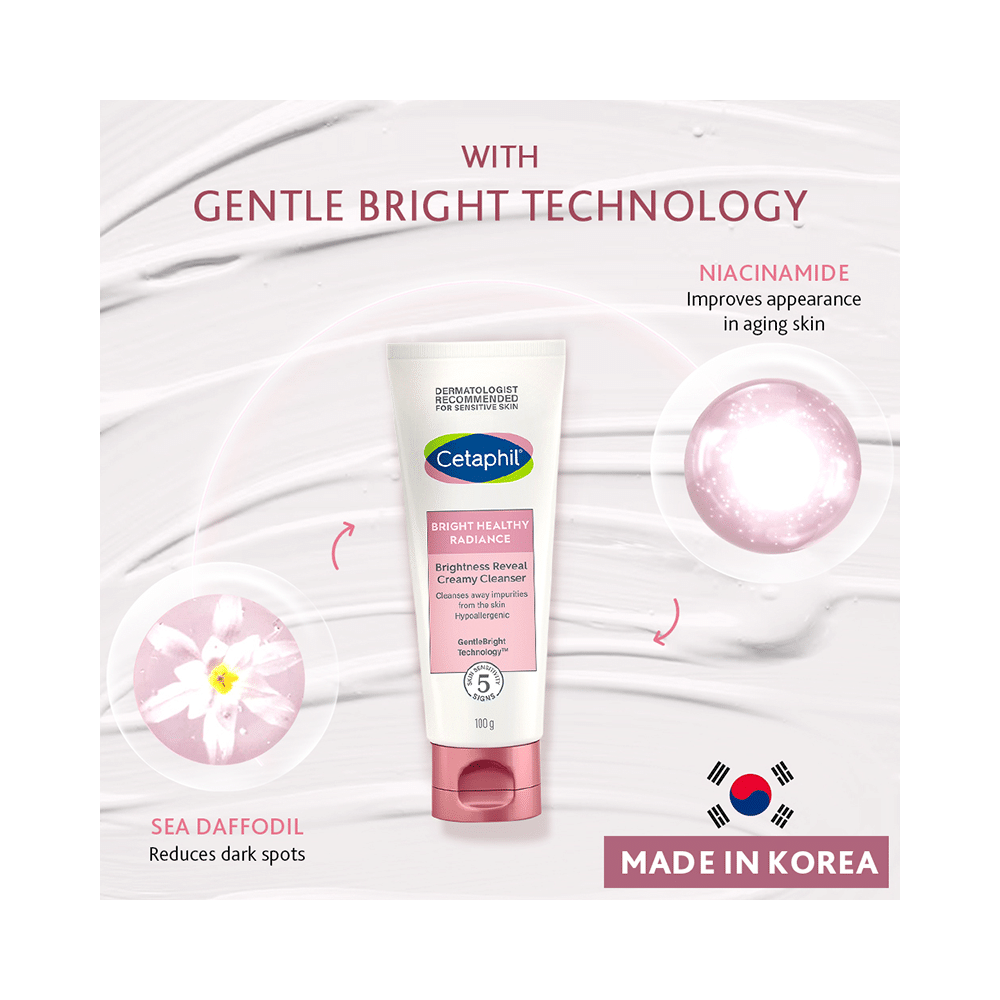 Cetaphil Brightness Reveal Creamy Cleanser | Hypoallergenic & For Sensitive Skin - Image 6