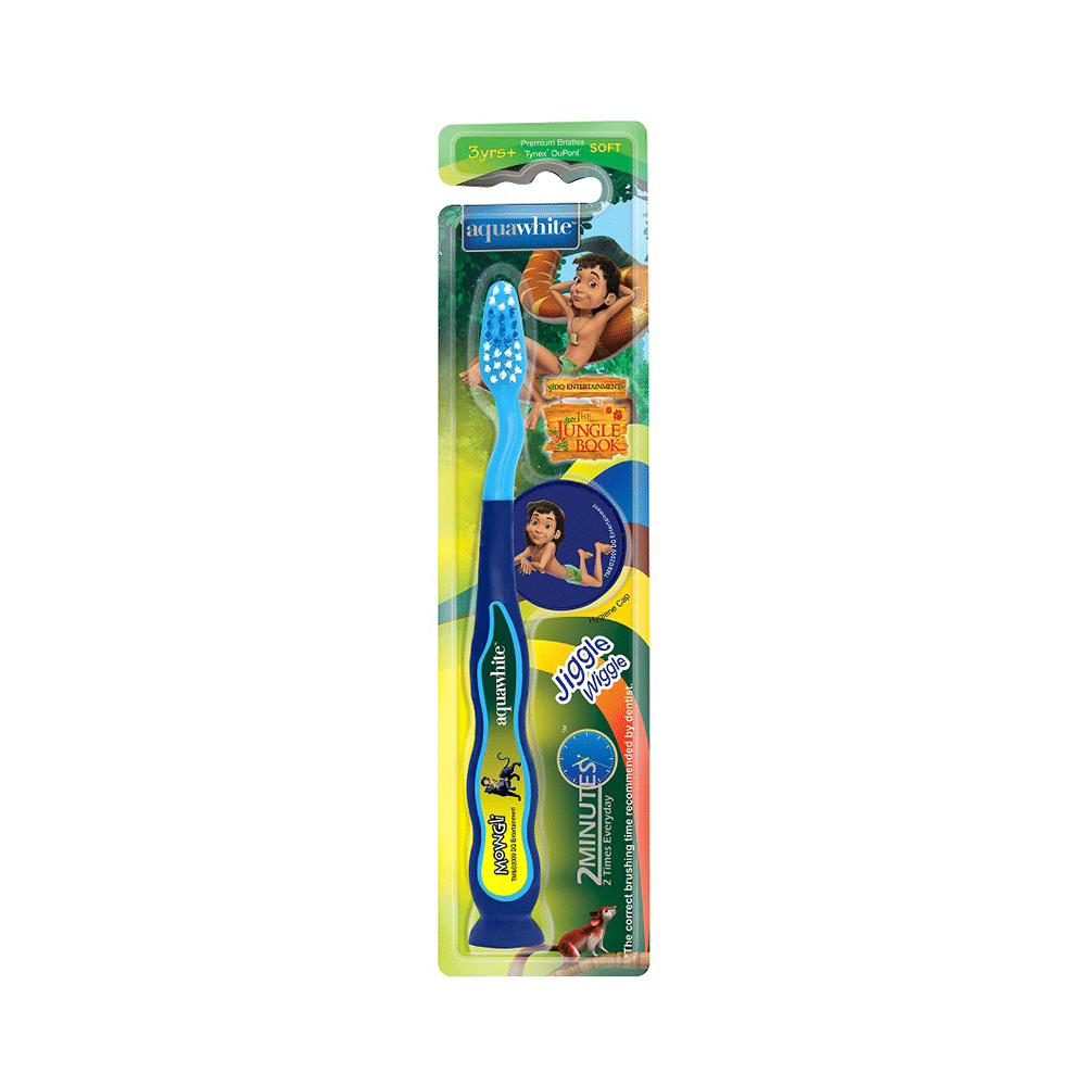 Aquawhite Jiggle Wiggle Toothbrush Blue The Jungle Book - Image 1