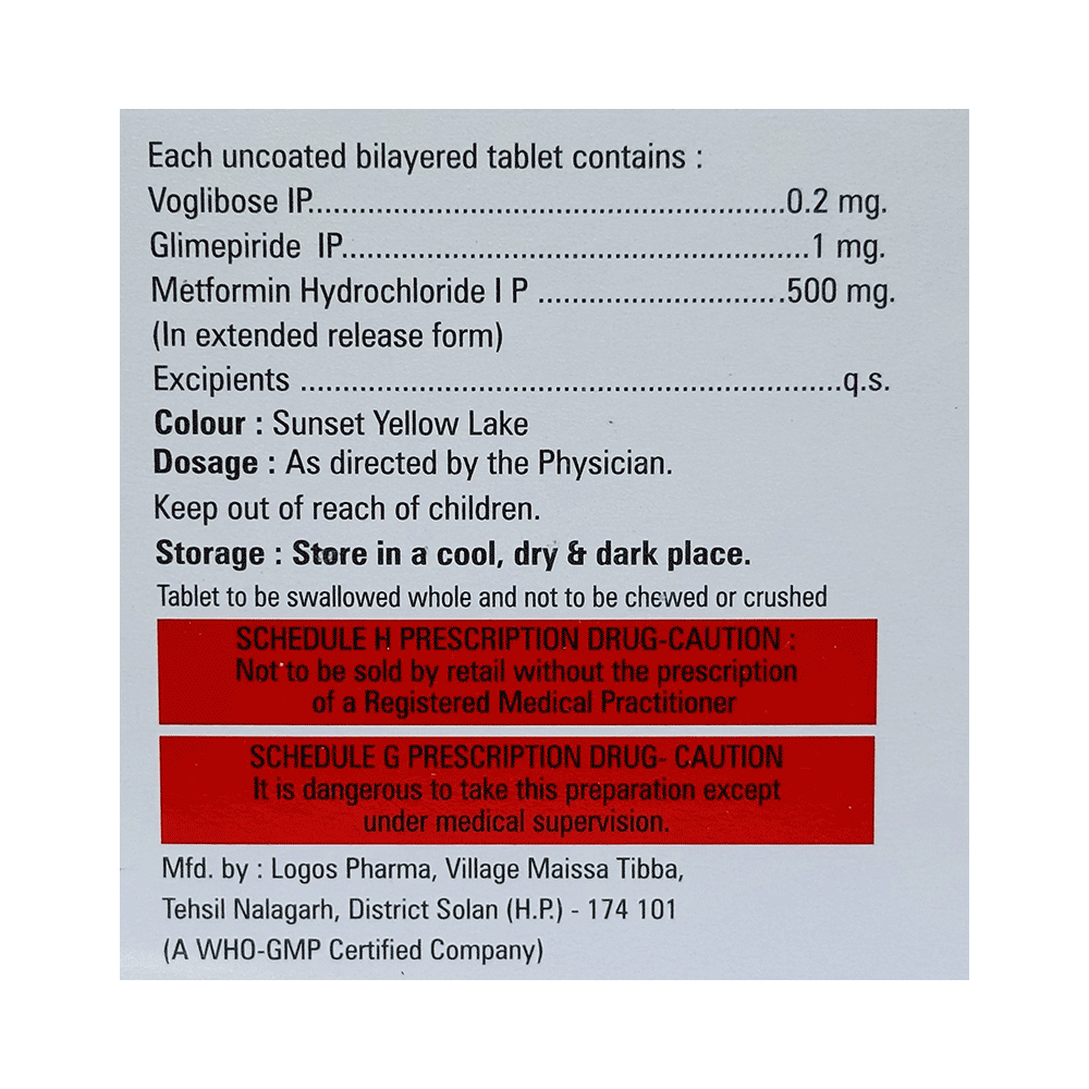 Glymipril-MV 1 Tablet ER - Image 2
