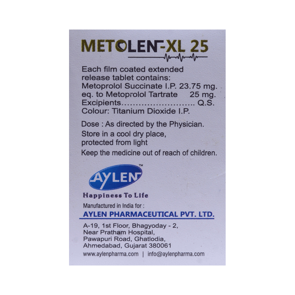 Metolen -XL 25 Tablet - Image 2