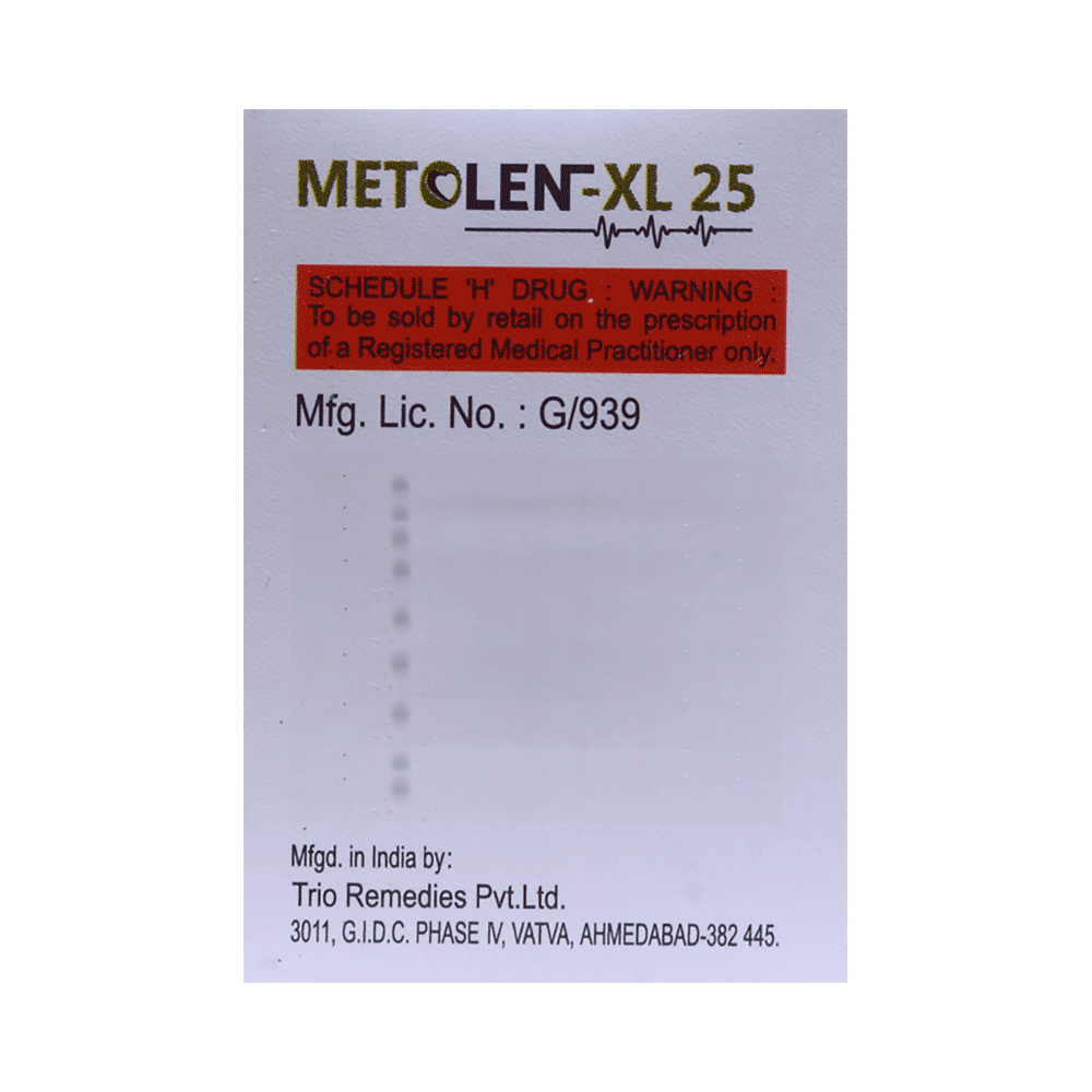 Metolen -XL 25 Tablet - Image 3