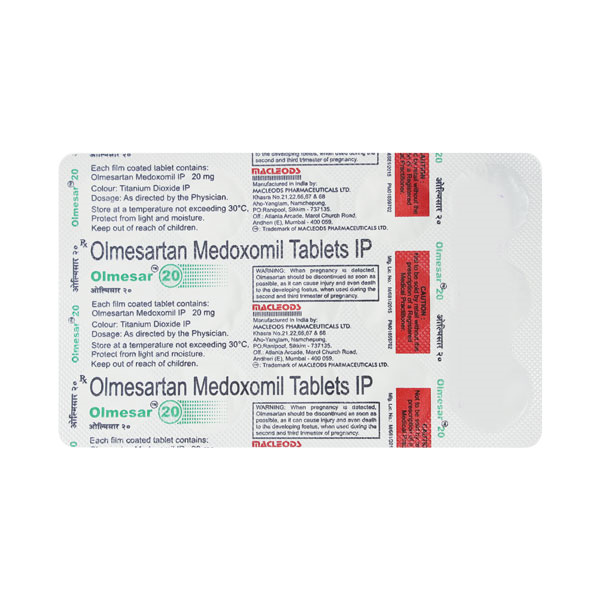 Olmesar 20 Tablet