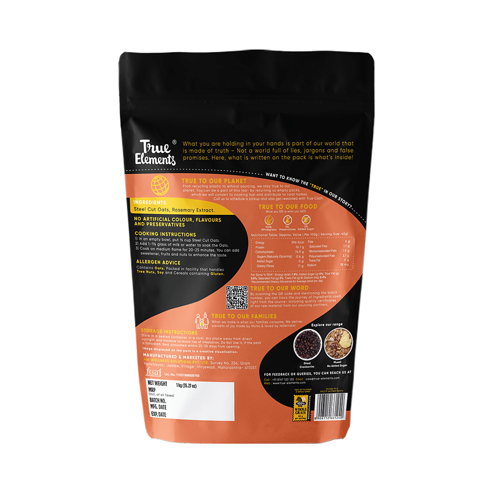 True Elements Steel Cut Oats - Image 2