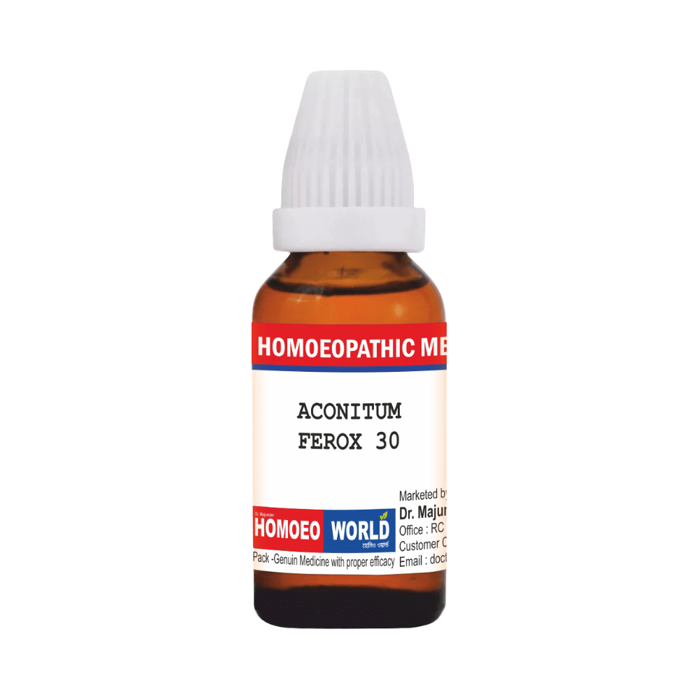 Dr. Majumder Homeo World Aconitum Ferox Dilution ( 30ml Each) 30 - Image 1