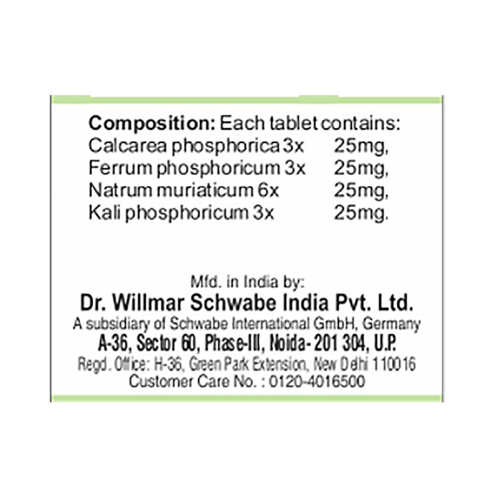 Dr Willmar Schwabe India Bio-Combination 01 (BC 01)Tablet - Image 2