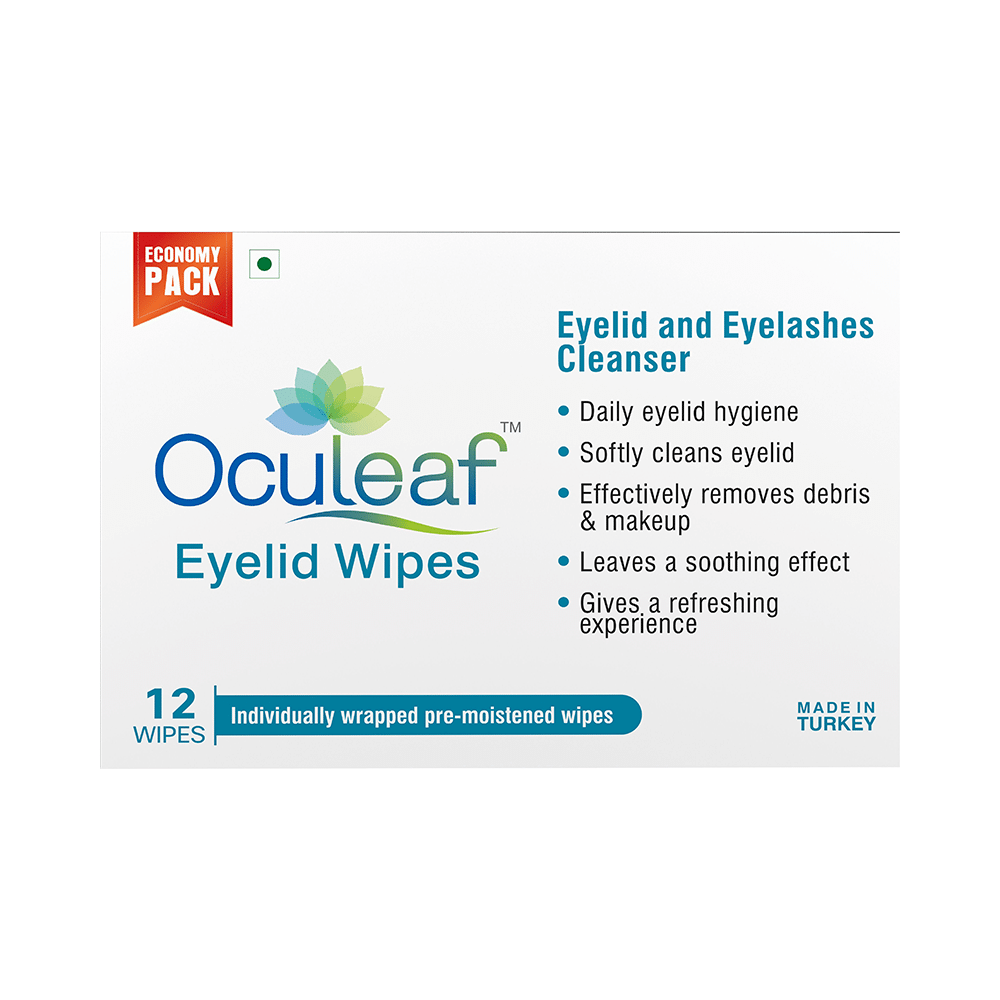 Oculeaf Eyelid Wipes with Tea Tree Oil | For Eyelid & Eyelashes Cleansing - Image 1