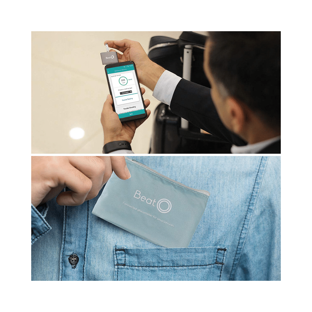 BeatO Mobile Connected Glucometer Kit with 50 Strips & 50 Lancets - Image 8