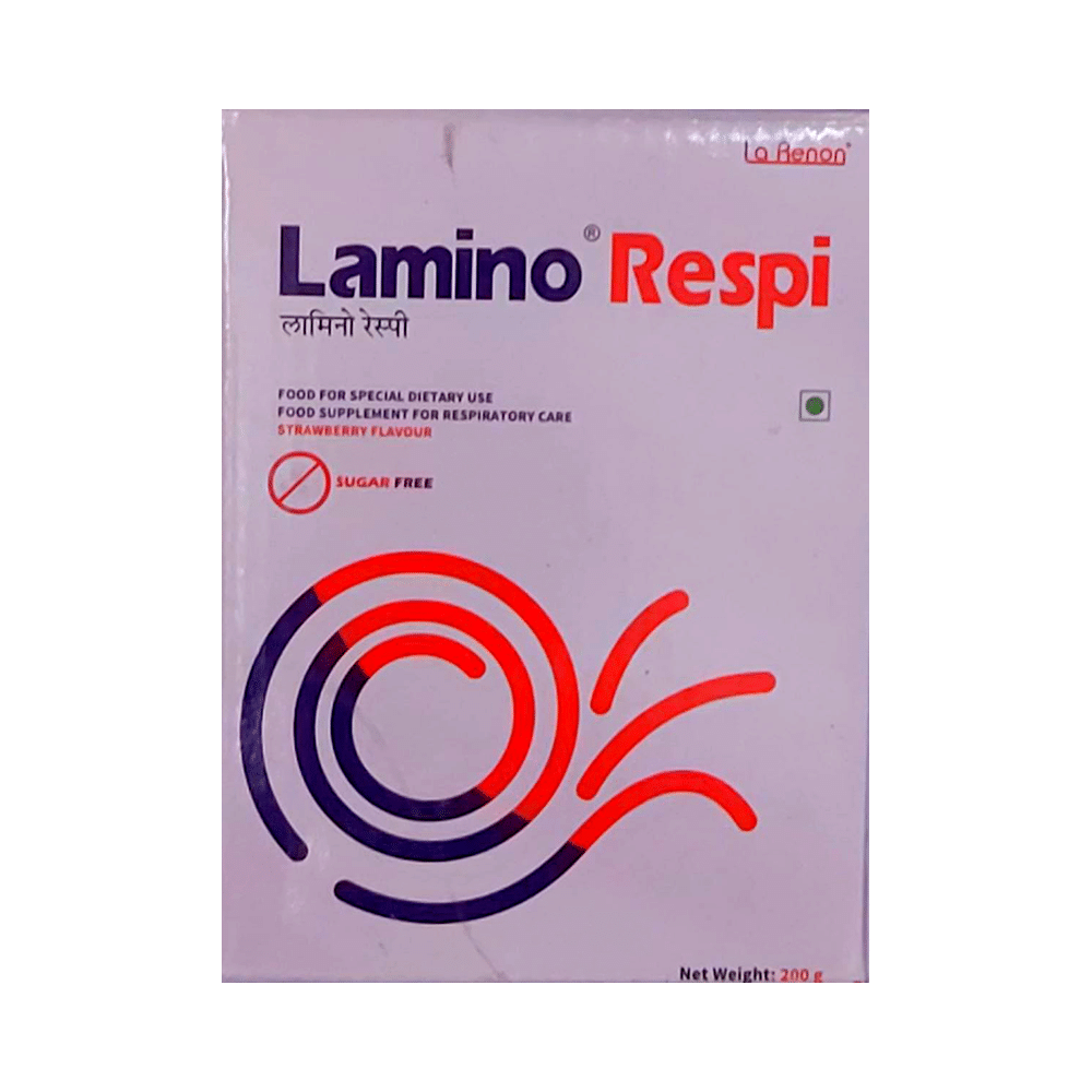 Lamino Respi Powder | Food Supplement for Respiratory Care | Flavour Strawberry - Image 1