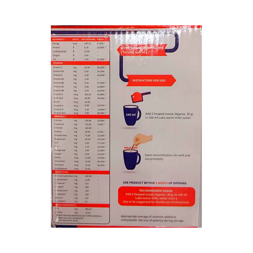 Lamino Respi Powder | Food Supplement for Respiratory Care | Flavour Strawberry - Image 2
