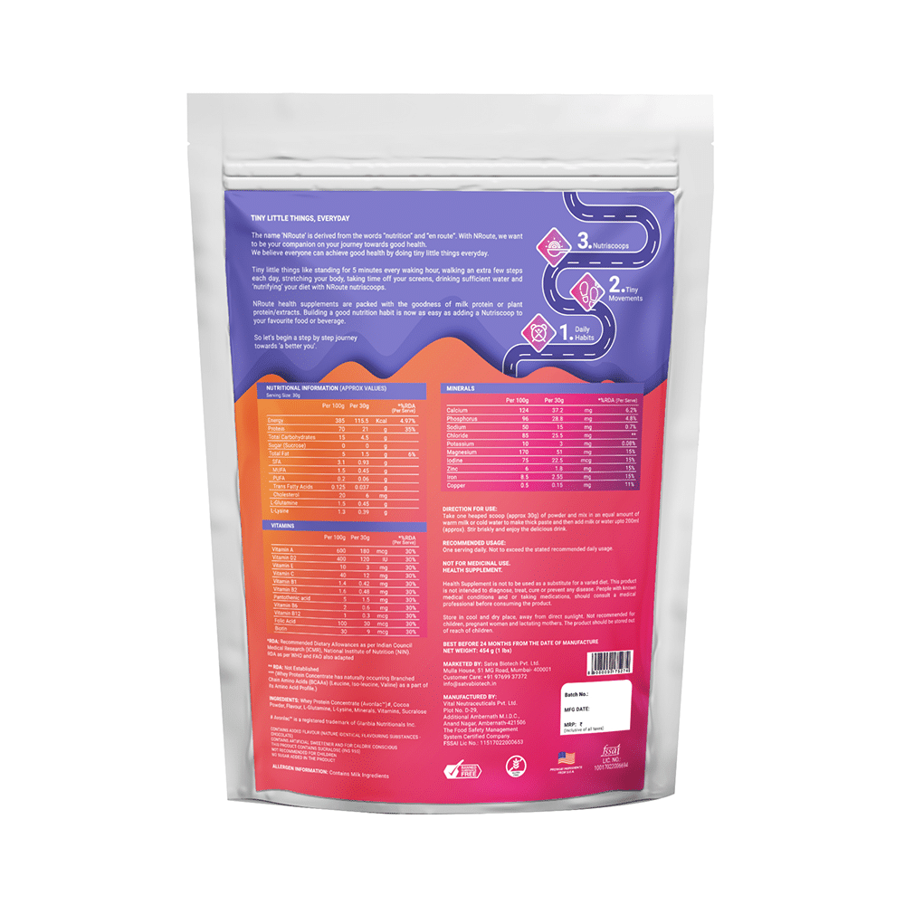 Nroute Daily Whey Protein Protein Powder Chocolate - Image 2