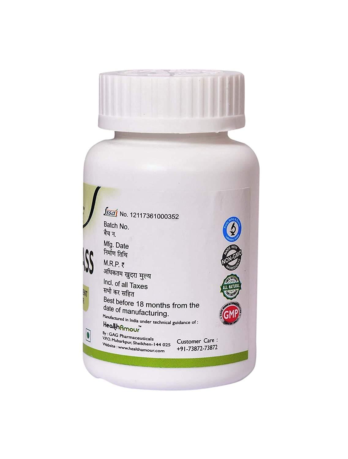 HealthAmour Wheat Grass Veg Capsule - Image 3