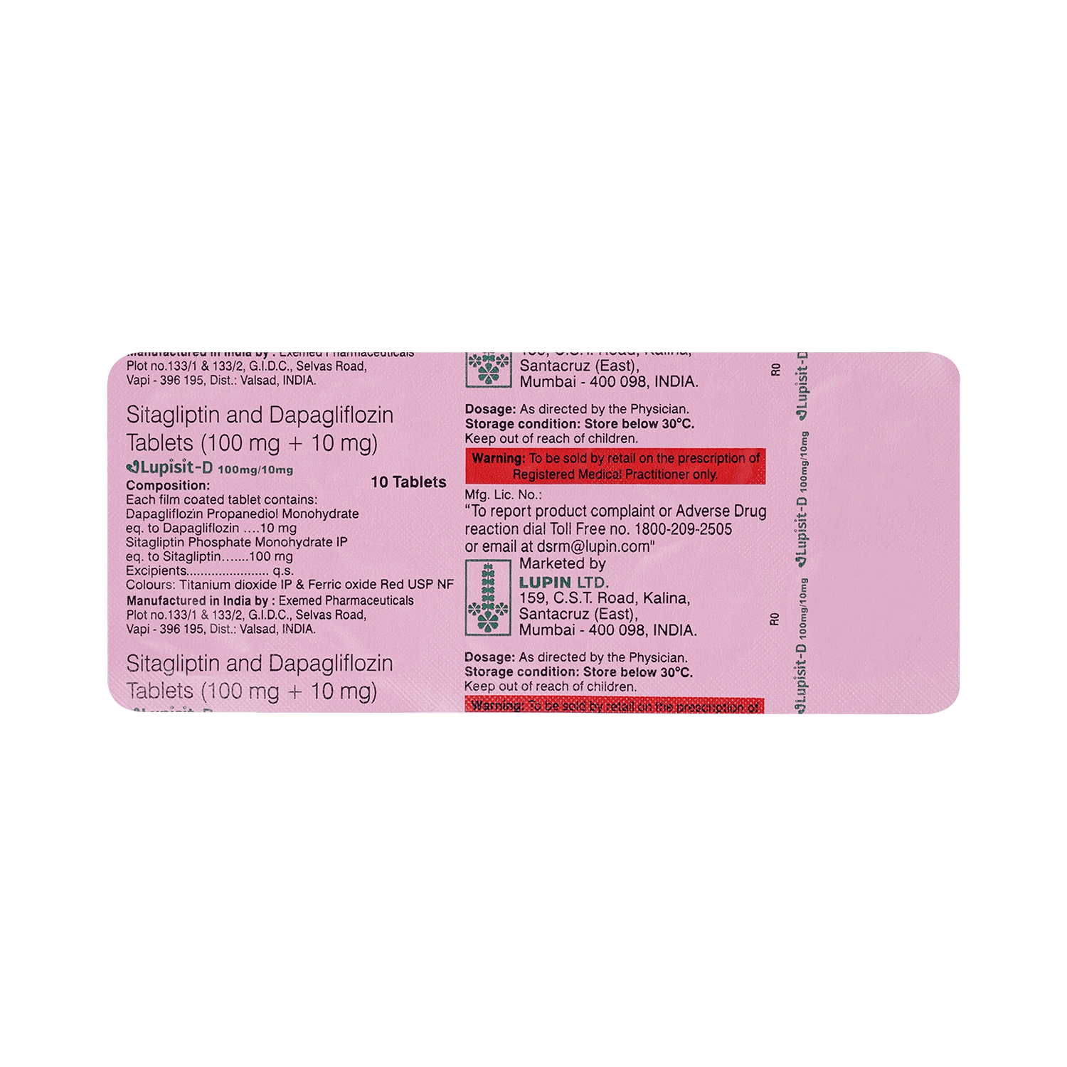 Lupisit D 10mg/100mg Tablet - Image 3