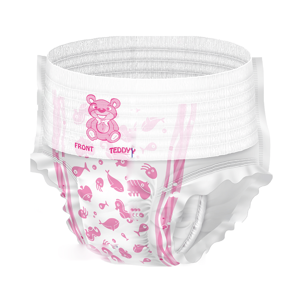 Teddyy Easy Baby Diaper Pants with Soft Elastic | Size Medium - Image 2