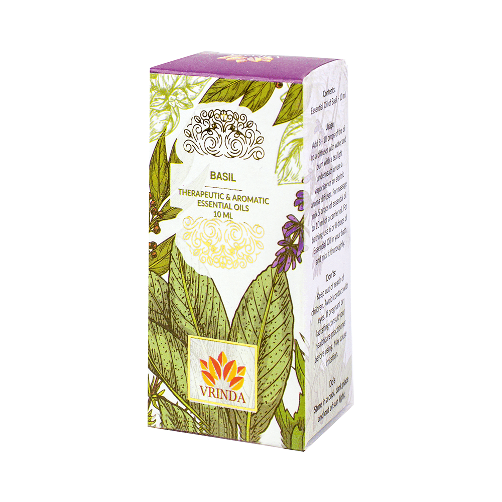 Vrinda Basil Aromatic & Therapeutic Essential Oil - Image 1