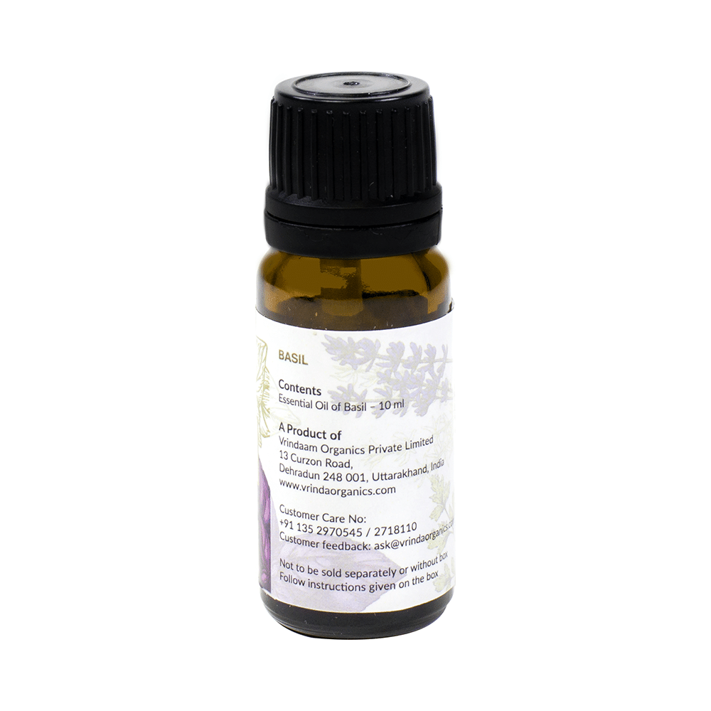 Vrinda Basil Aromatic & Therapeutic Essential Oil - Image 3