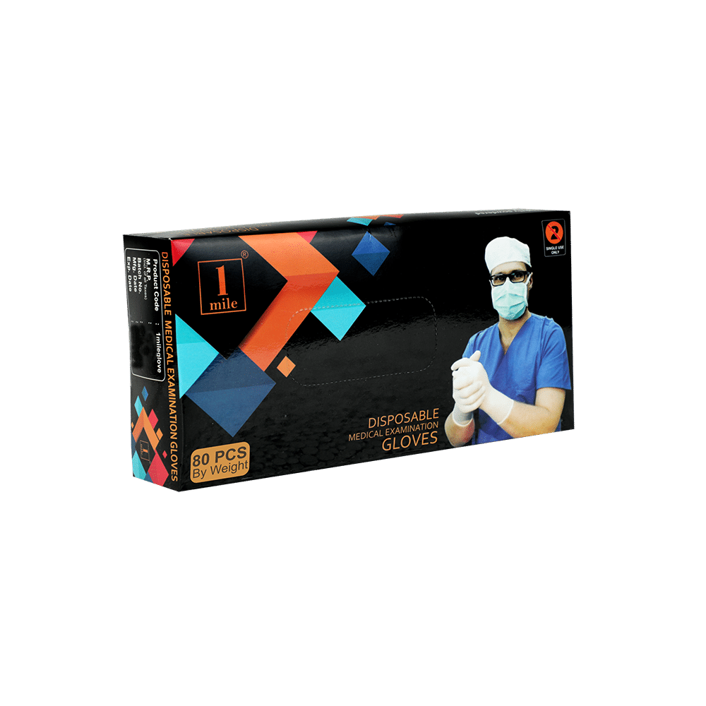 1Mile Disposable Medical Examination Glove Medium - Image 1