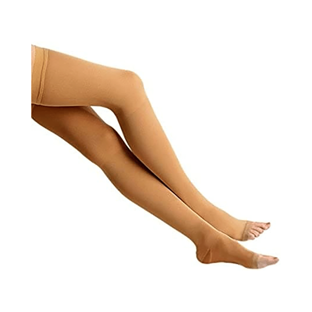 BN-VARICO 6000 Medical Compression Stockings Classic Thigh Length Beige Medium - Image 6