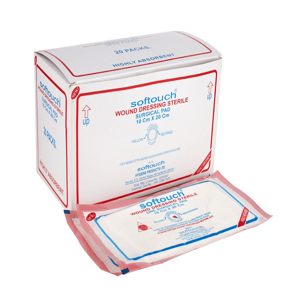 Agarwals Softouch Premium Sterile Combine Dressing Surgical Pad 10cm x 20cm - Image 2