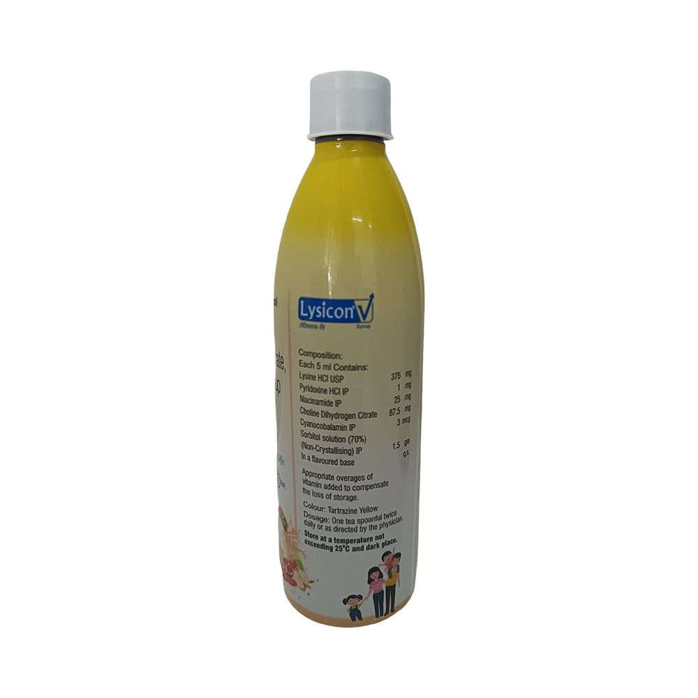 Lysicon V Syrup Mixed Fruit Sugar Free - Image 2