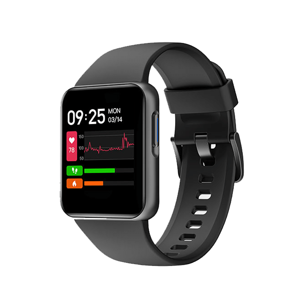 GOQii Smart Vital Lite with 3 Months Health & Personal Coaching Subscription HD Smart Watch Black - Image 1