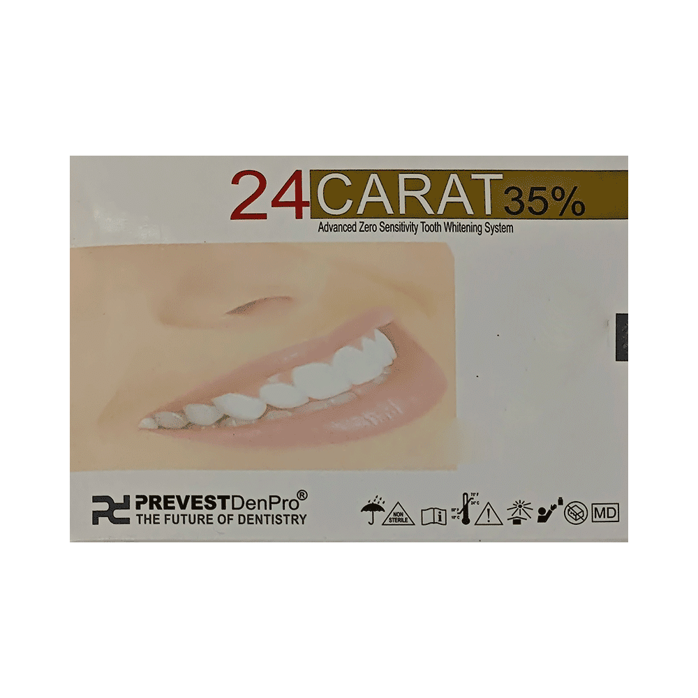 Prevest DenPro 24 Carat 35% Advanced Zero Sensitivity Tooth Whitening System (1.5ml) - Image 1