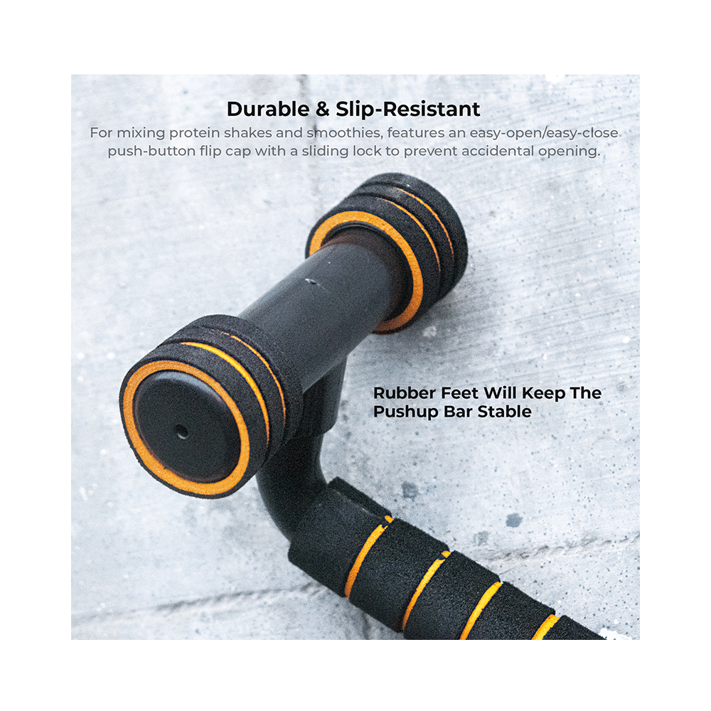 Boldfit Push Up Bar Orange - Image 7