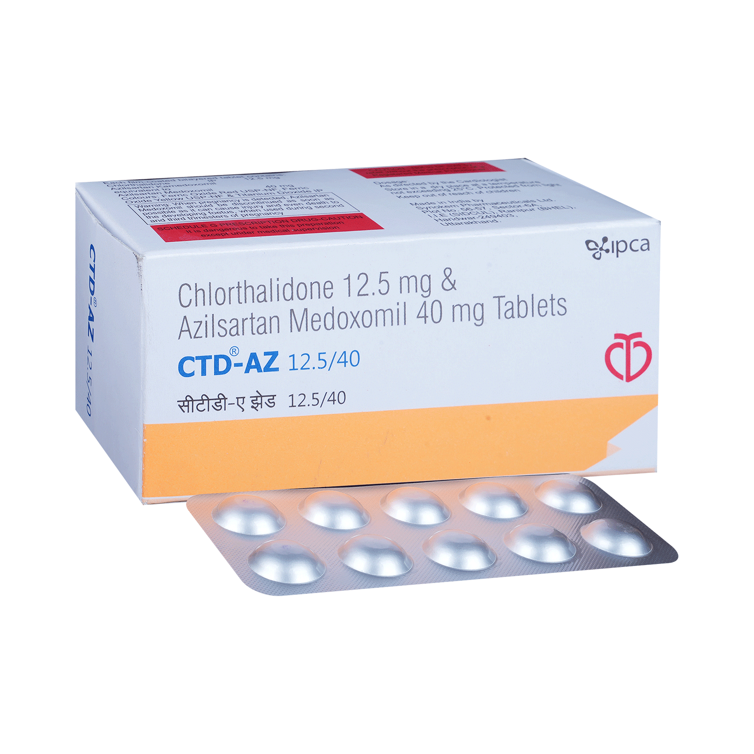 CTD-AZ 40/12.5 Tablet