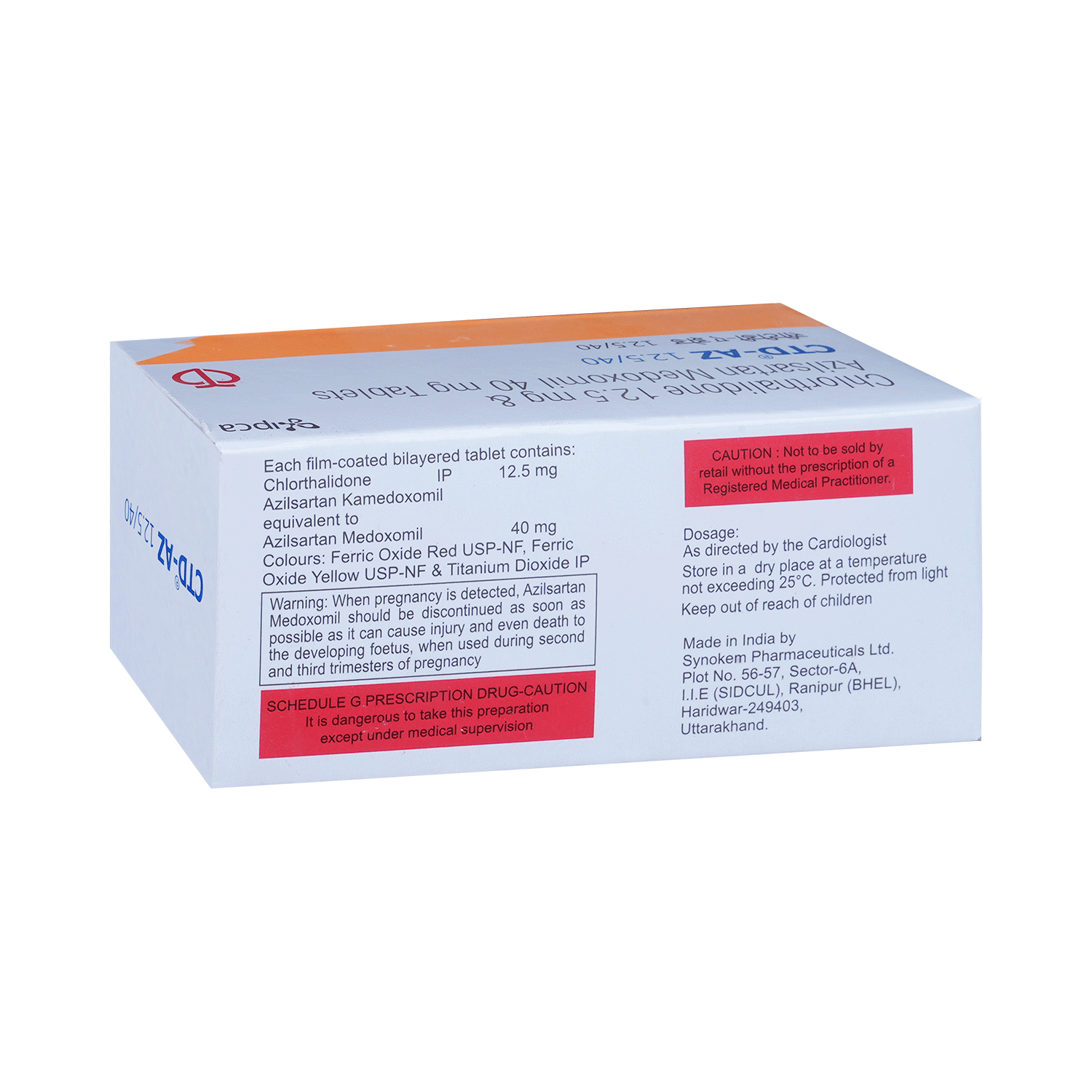 CTD-AZ 40/12.5 Tablet - Image 3