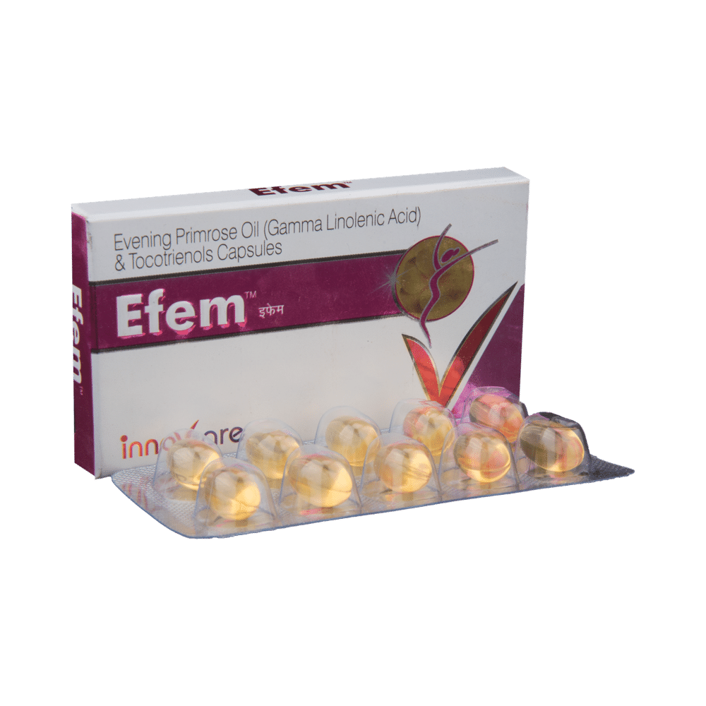 Efem Soft Gelatin Capsule with  Evening Primrose Oil & Tocotrienols