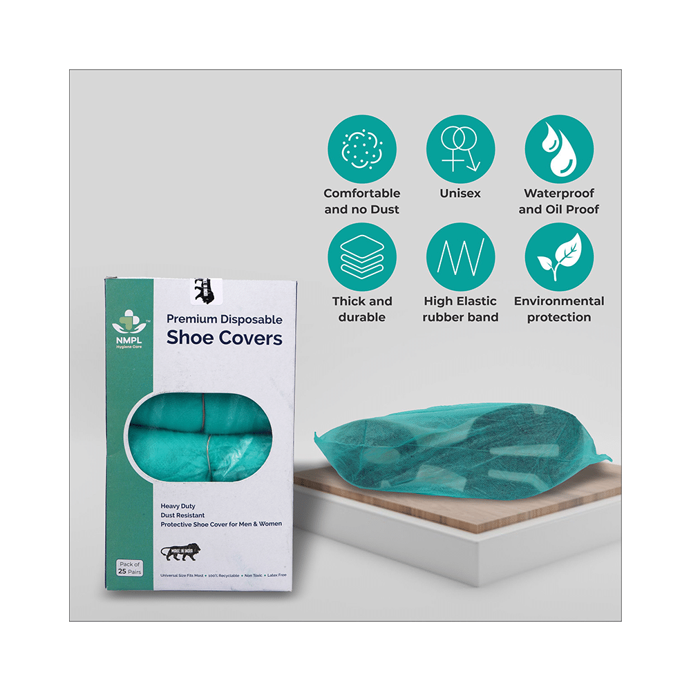 NMPL Hygiene Care Premium Disposable Shoe Cover Green - Image 5