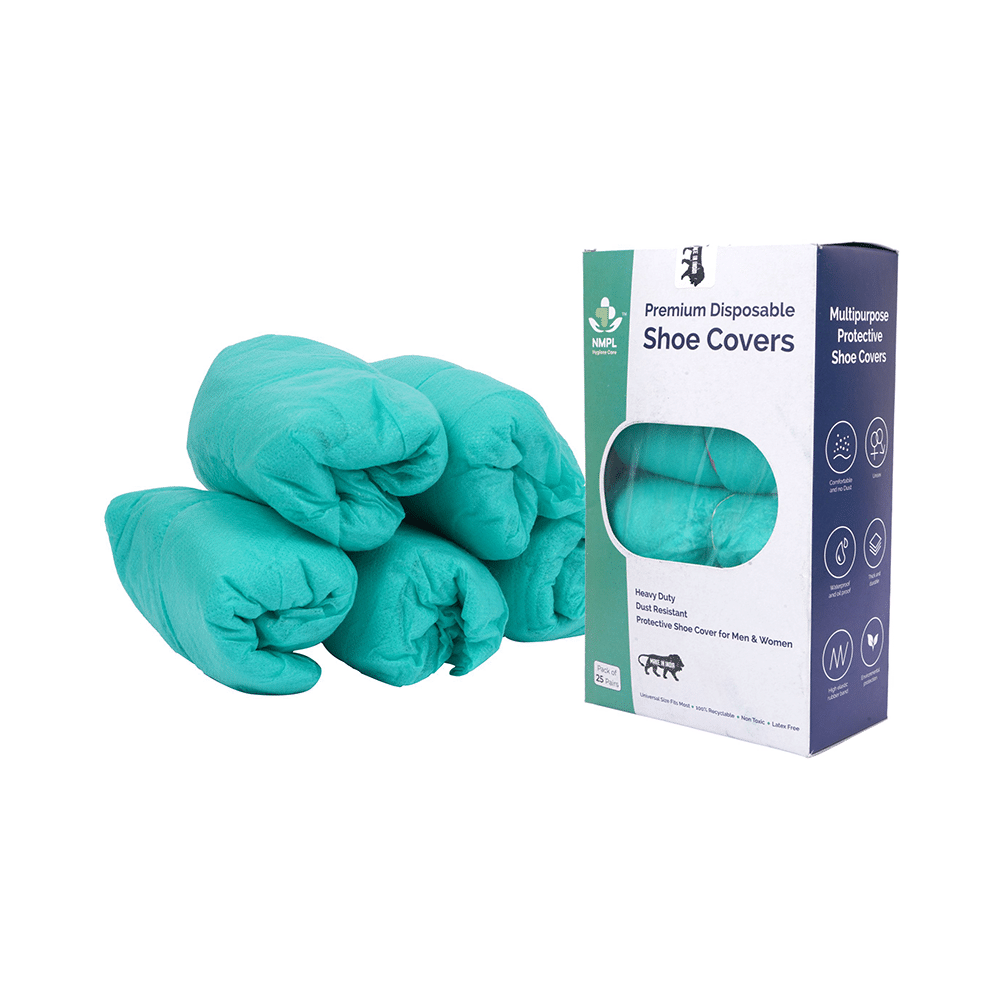 NMPL Hygiene Care Premium Disposable Shoe Cover Green - Image 2