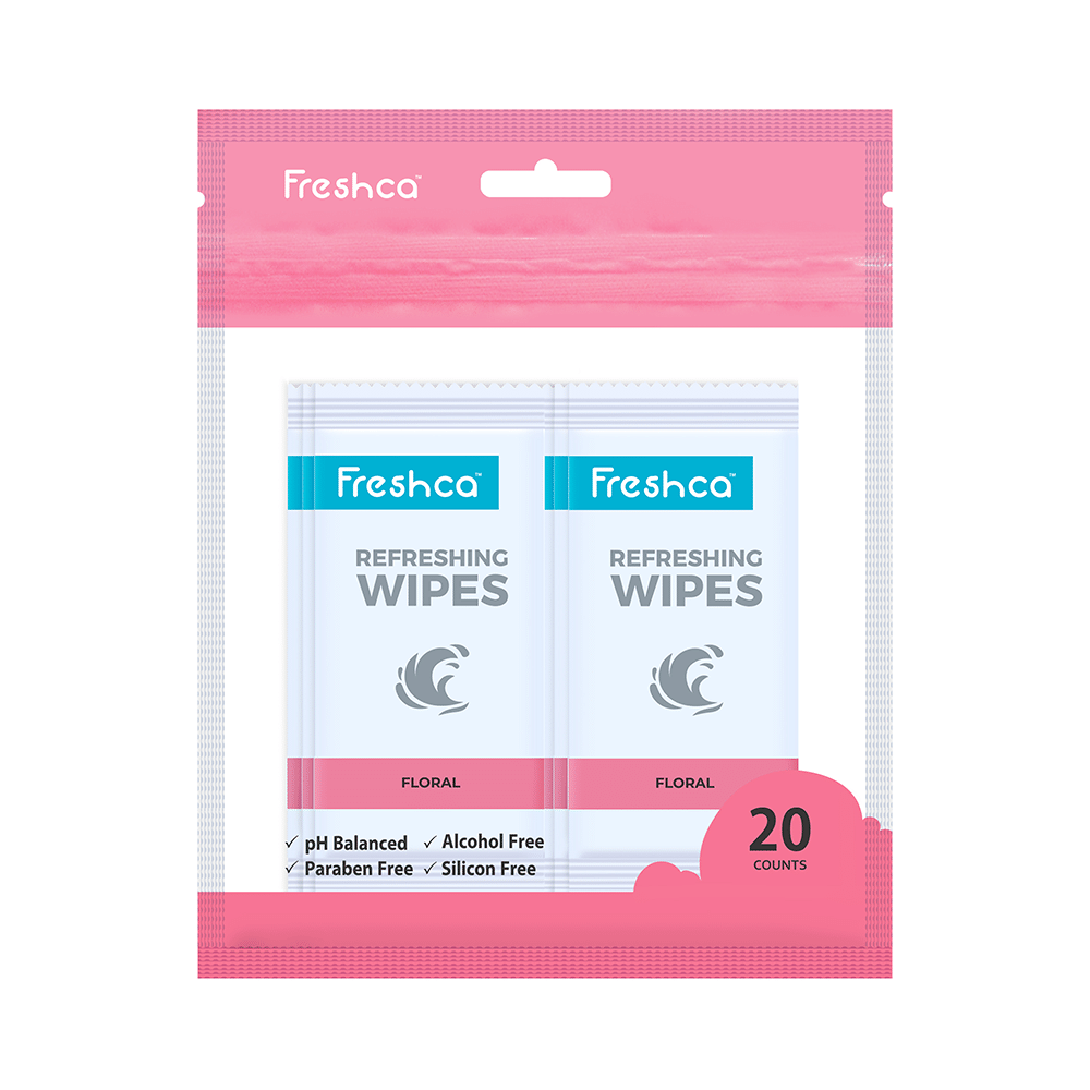 Freshca Floral Refreshing Wipes