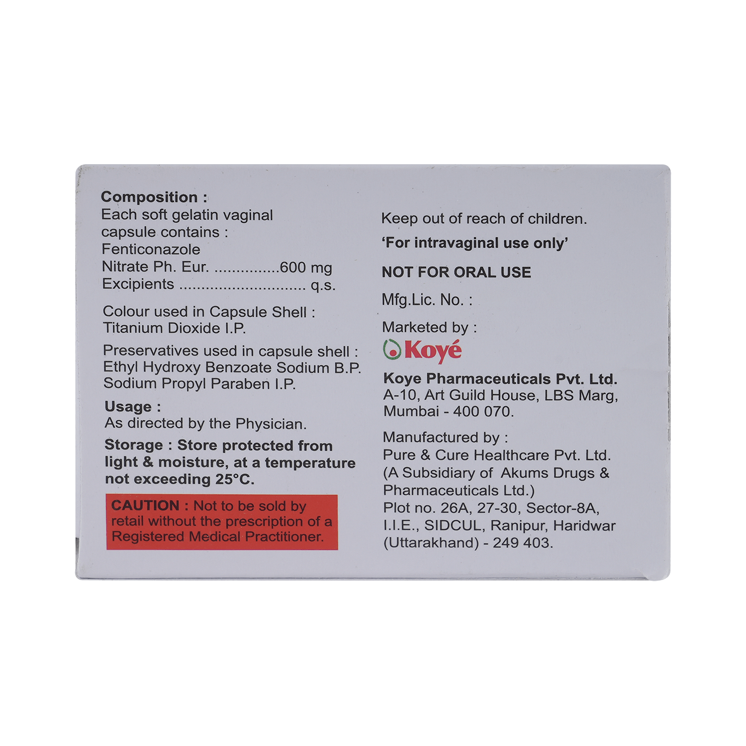 Fegus Vaginal Capsule - Image 3