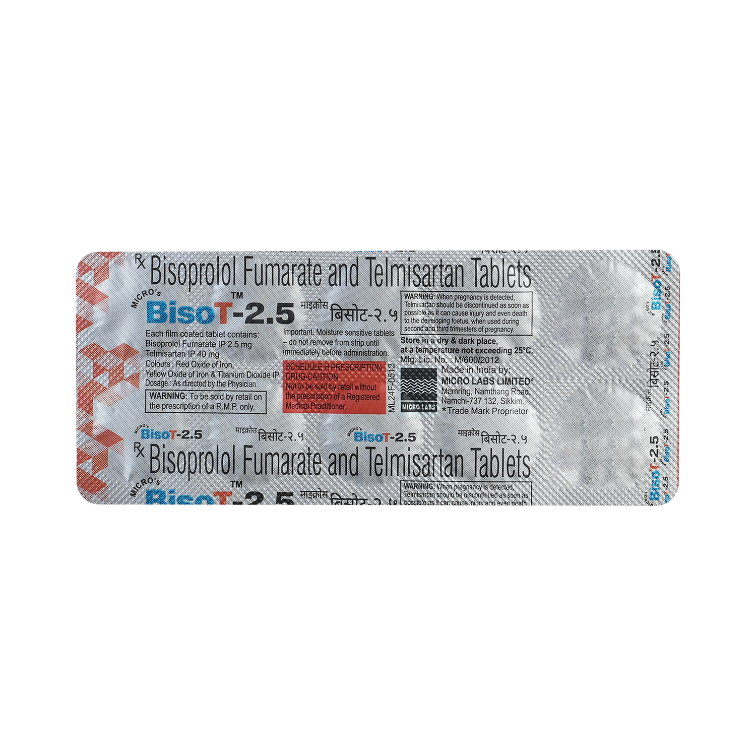 Bisot 2.5mg/40mg Tablet - Image 3