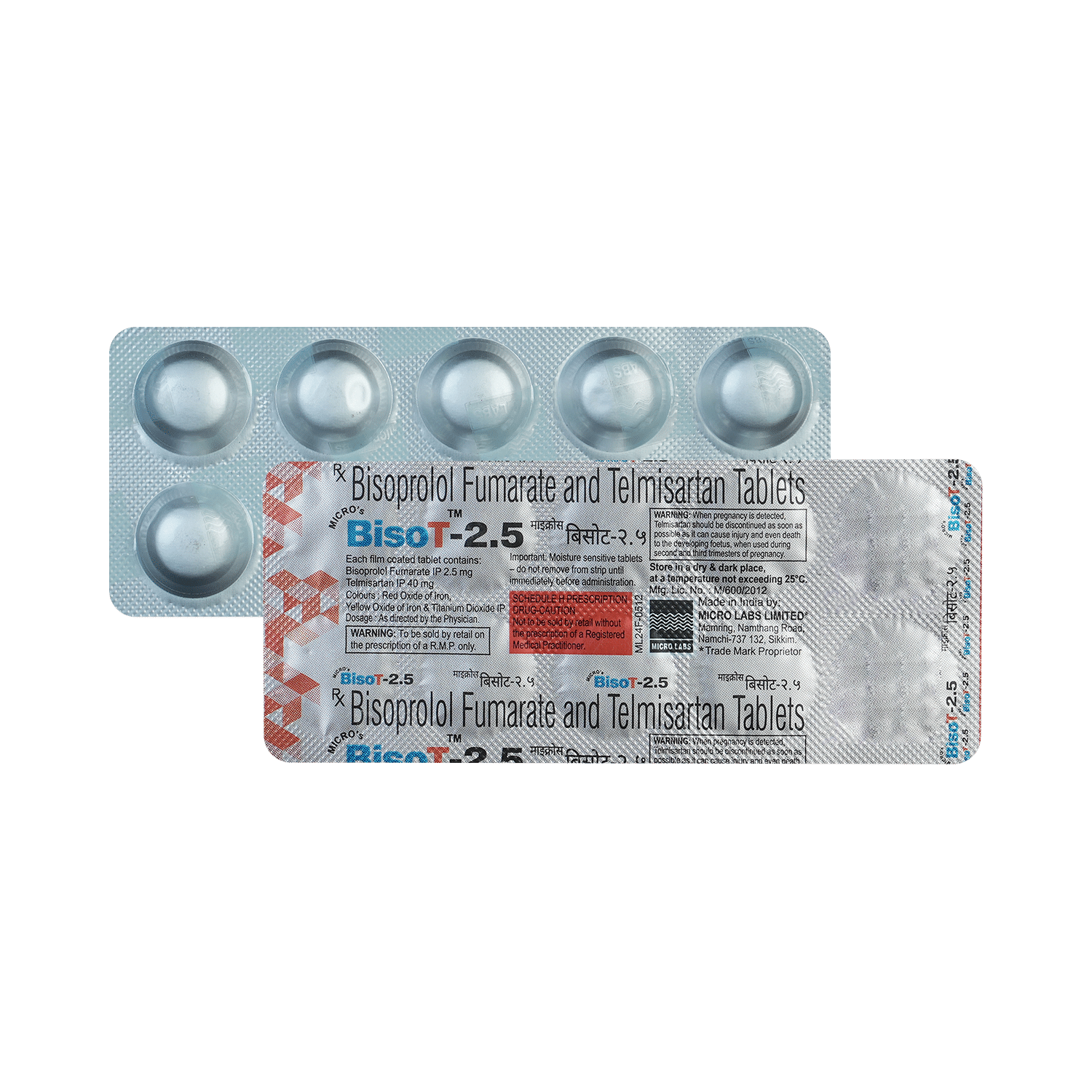 Bisot 2.5mg/40mg Tablet - Image 1