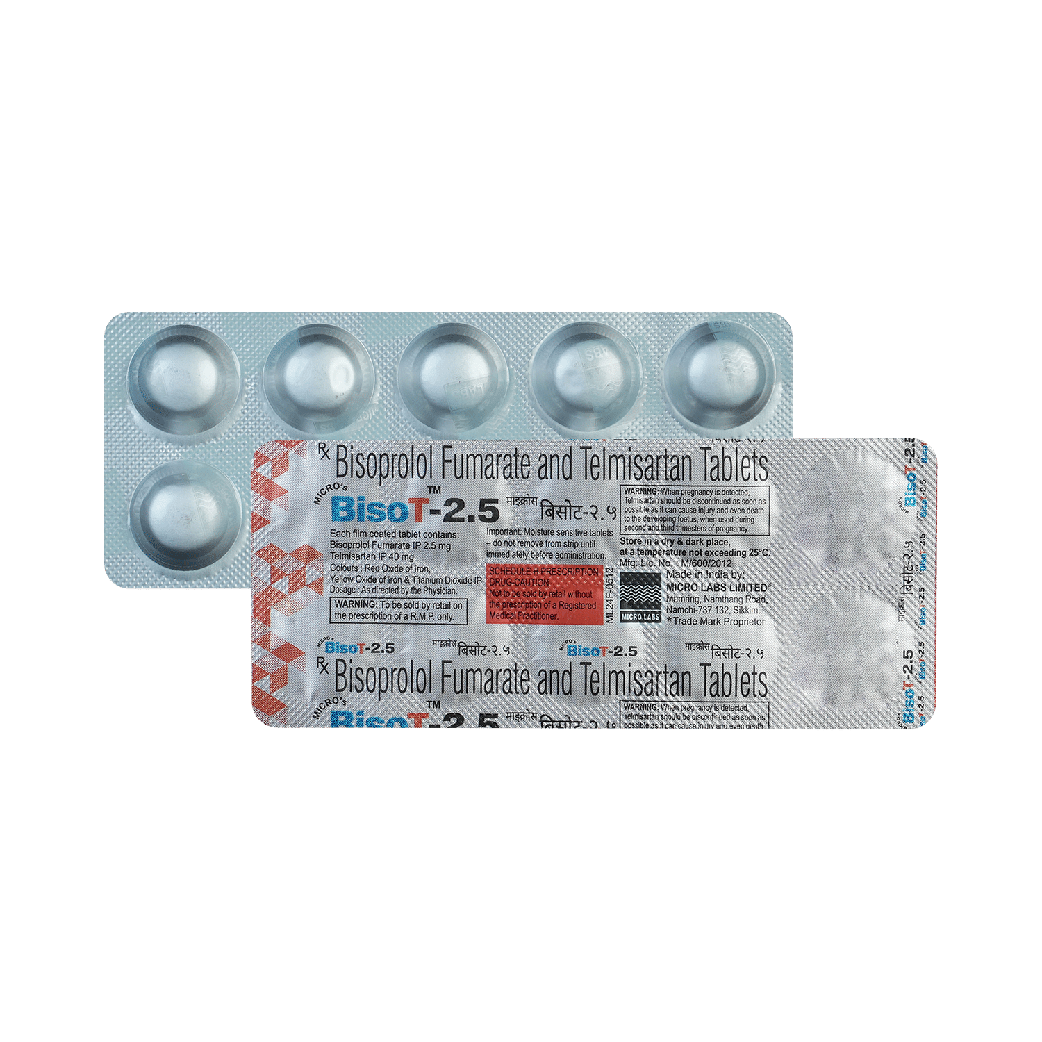 Bisot 2.5mg/40mg Tablet