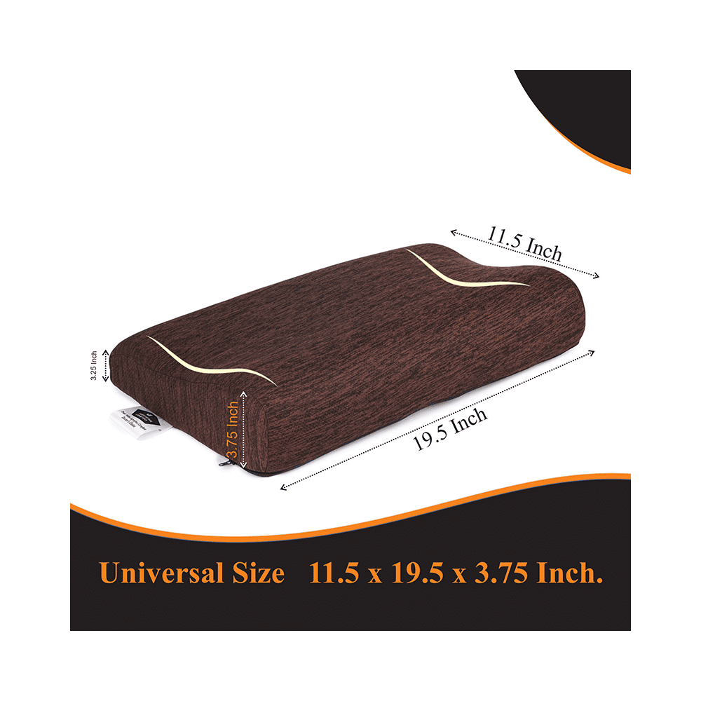 Superfine Comfort Orthopedic Memory Foam Cervical and Spondylitis Neck Pain Relief & Head Support Sleeping Pillow - Image 4