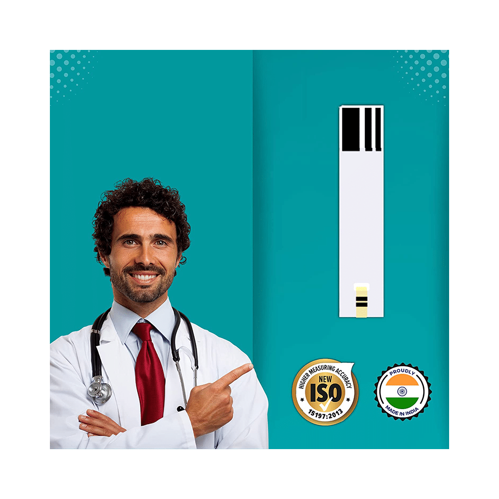 Ambitech Combo Pack of 50 Blood Glucose Test Strip & 50 Round Lancet - Image 3