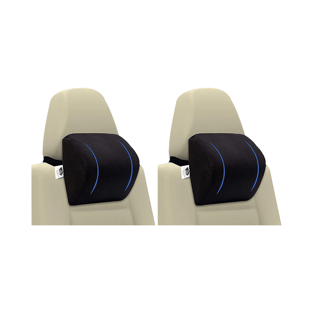 Superfine Comfort Memory Foam Car Neck & Shoulders Support & Pain Relief Pillow Black - Image 1