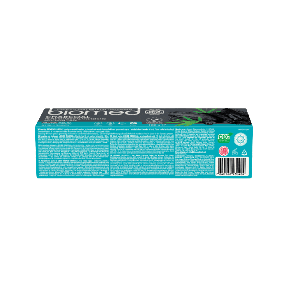 Biomed Complete Care Natural Toothpaste (100gm Each) Charcoal Buy 2 Get 1 Biomed Well Gum Mouthwash Free - Image 2